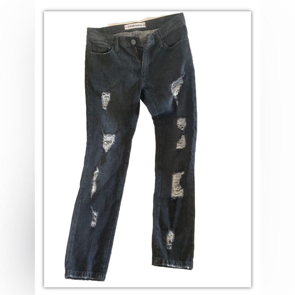 Etienne Marcel Black Jeans Distressed